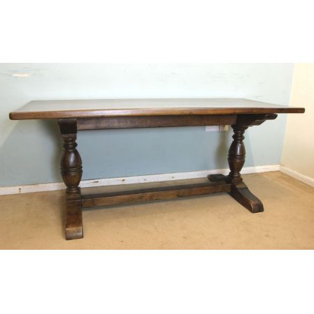 Antiker britischer Eichen Esstisch ca 1900