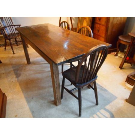 Antiker britischer Eichen Kiefern Esstisch ca 1820