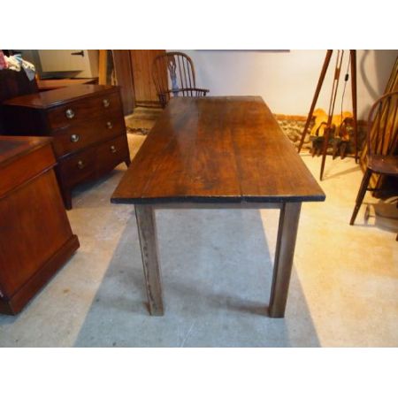 Antiker britischer Eichen Kiefern Esstisch ca 1820