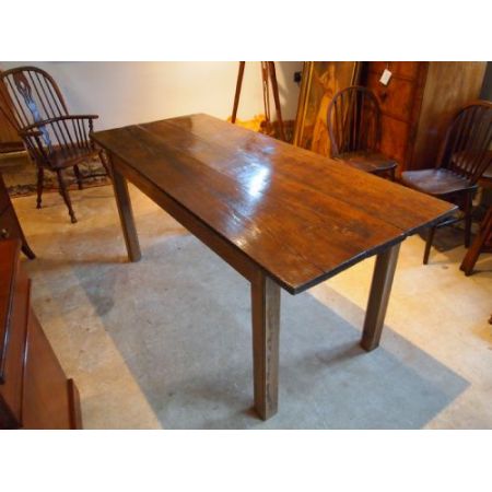 Antiker britischer Eichen Kiefern Esstisch ca 1820