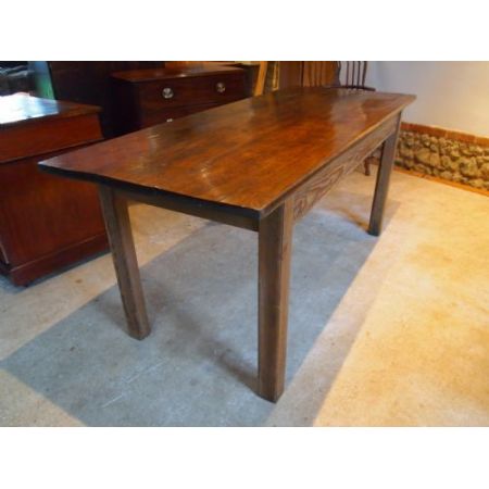 Antiker britischer Eichen Kiefern Esstisch ca 1820