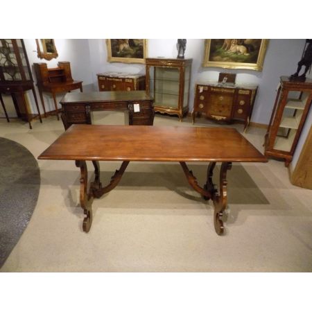 Antiker britischer Nussbaum Esstisch ca 1900