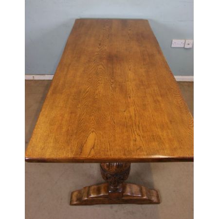 Antiker britischer Eichen Esstisch ca 1930