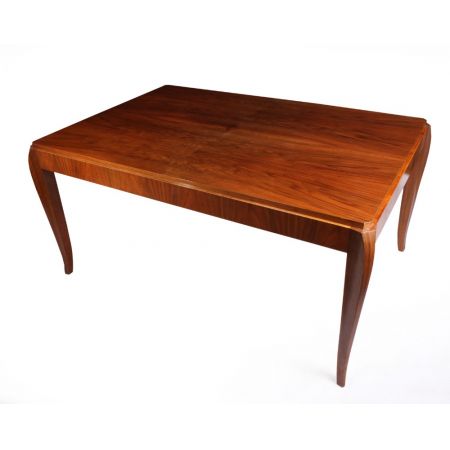 Französischer antiker Art Deco Esstisch Nussbaum ca 1920