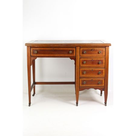 Edwardianischer Antiker Mahagoni Satinholz Schreibtisch antik ca. 1900