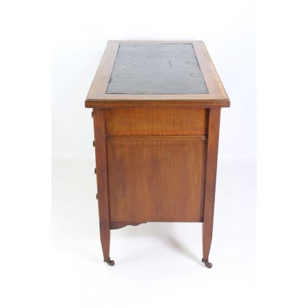 Edwardianischer Antiker Mahagoni Satinholz Schreibtisch antik ca. 1900