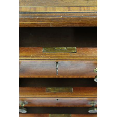 Edwardianischer Antiker Mahagoni Satinholz Schreibtisch antik ca. 1900