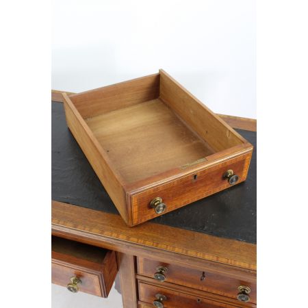 Edwardianischer Antiker Mahagoni Satinholz Schreibtisch antik ca. 1900