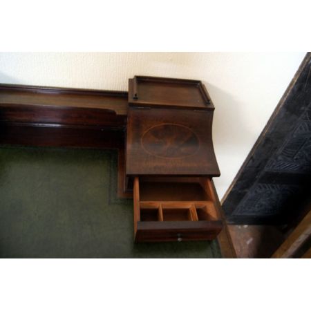 Antiker britischer Mahagoni Schreibtisch Carlston Style ca 1910