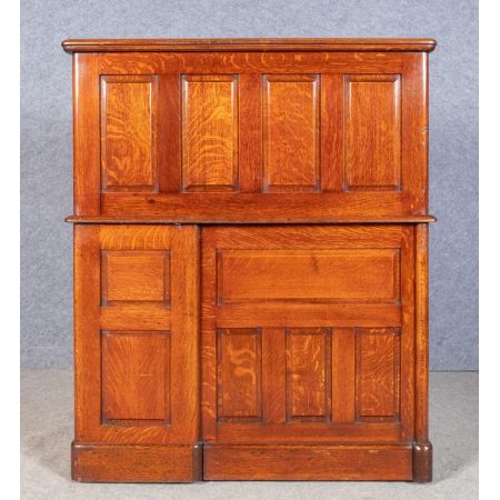 Britischer antiker Eichen Schreibtisch ca 1910