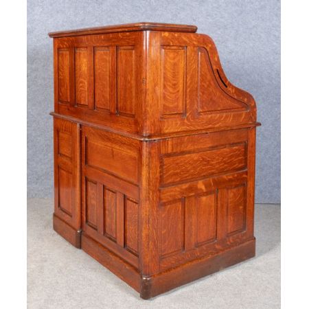 Britischer antiker Eichen Schreibtisch ca 1910