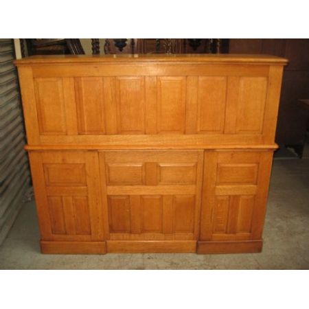 Antiker britischer Eichen Schreibtisch ca 1910