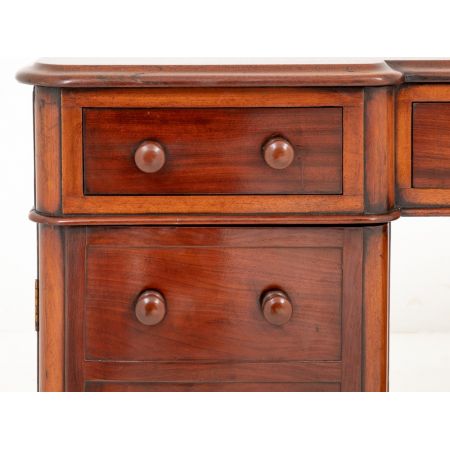 Viktorianischer antiker Mahagoni Schreibtisch britisch ca 1860