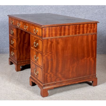 Antiker britischer Mahagoni Schreibtisch edwardianisch ca 1890