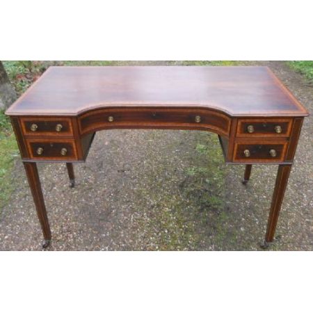 Edwardianischer Mahagoni Schreibtisch antik britisch ca 1900