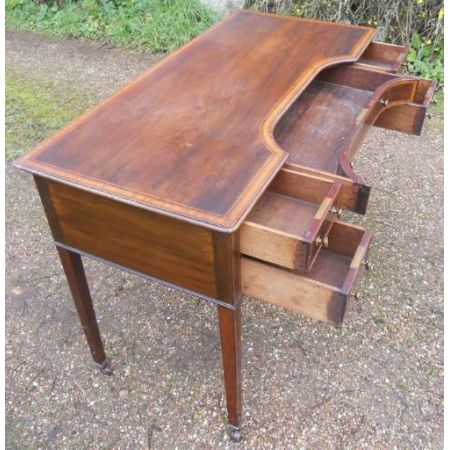 Edwardianischer Mahagoni Schreibtisch antik britisch ca 1900