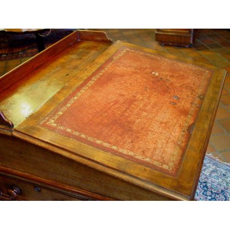 Antiker britischer Davenport Schreibtisch Mahagoni ca 1830