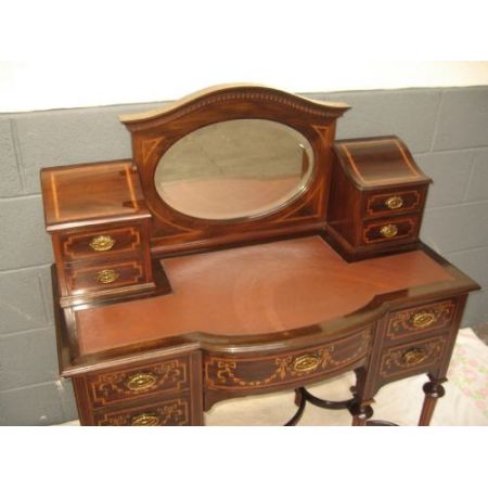 Antiker Massivholz Schreibtisch Mahagoni englisch ca 1900