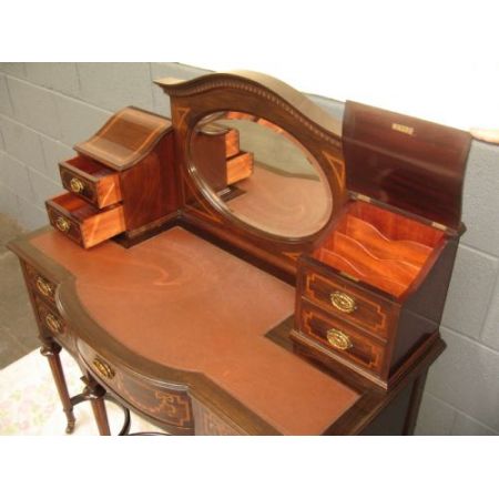 Antiker Massivholz Schreibtisch Mahagoni englisch ca 1900