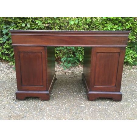 Antiker Massivholz Mahagoni Schreibtisch britisch ca 19. Jh