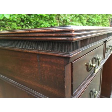 Antiker Massivholz Mahagoni Schreibtisch britisch ca 19. Jh