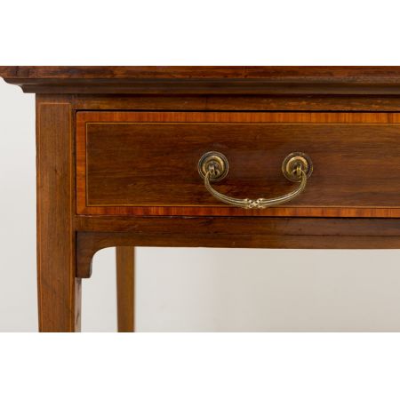 Antiker britischer Sheraton Revival Mahagoni Schreibtisch ca 1890