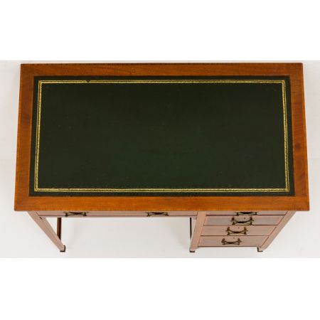 Antiker britischer Sheraton Revival Mahagoni Schreibtisch ca 1890