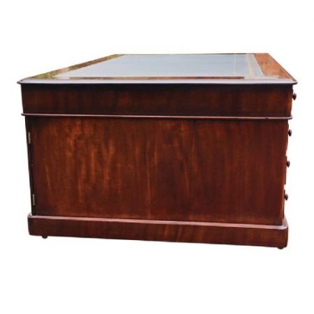 Antiker Massivholz Partner Schreibtisch Mahagoni englisch ca 1860