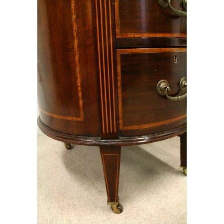 Britischer antiker Mahagoni Schreibtisch aus Massivholz ca 1900