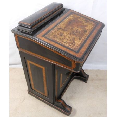 Viktorianischer antiker Davenport Schreibtisch britisch ca 1880