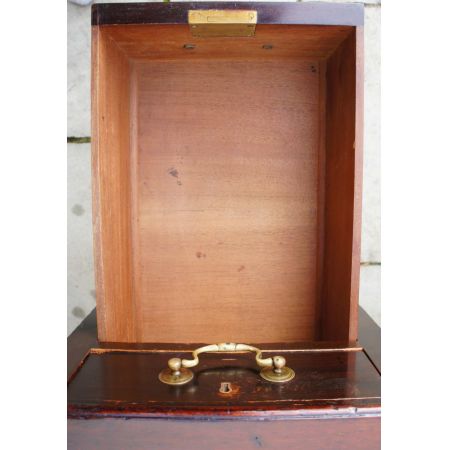 Edwardianischer antiker Mahagoni Schreibtisch britisch ca 1890