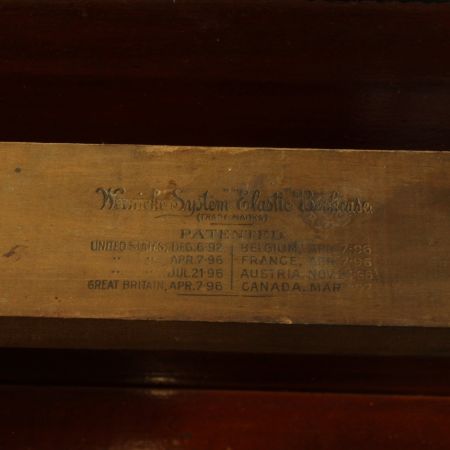 Antiker britischer Globe Wernicke Bücherschrank Mahagoni viktorianisch ca 1890