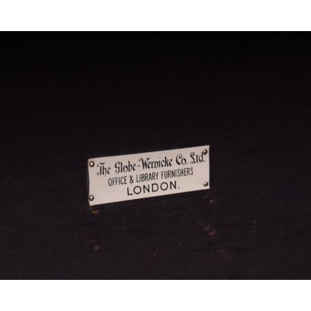 Antiker edwardianischer Eichen Bücherschrank Globe Wernicke englisch ca 1890
