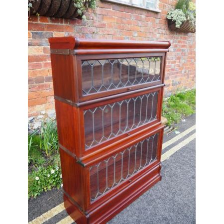 Britischer Mahagoni Bücherschrank Globe Wernicke antik ca 1900