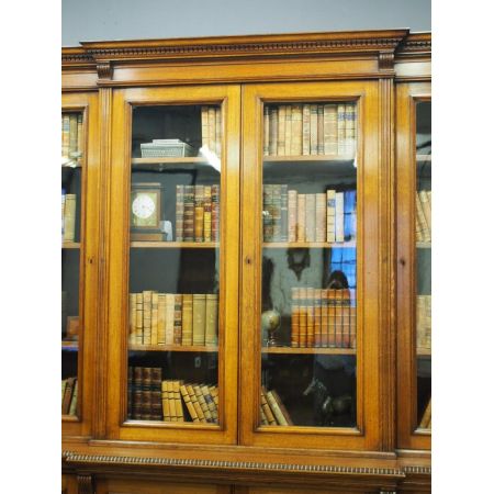 Viktorianischer antiker Bücherschrank Eiche britisch ca 1870