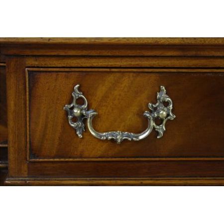 Britischer antiker Mahagoni Bücherschrank edwardianisch ca 1890