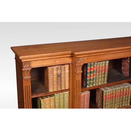 Englisches antikes Nussbaum Bücherregal ca 1890