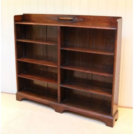 Antikes britisches Eichen Bücherregal ca 1920
