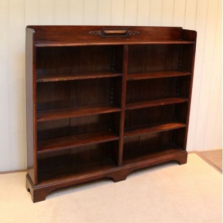 Antikes britisches Eichen Bücherregal ca 1920