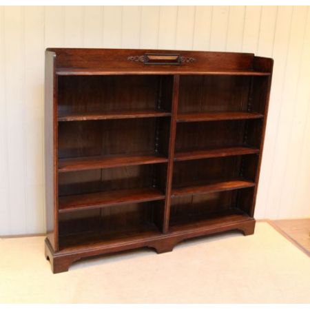 Antikes britisches Eichen Bücherregal ca 1920