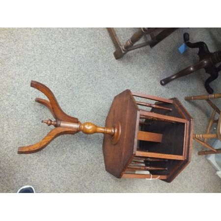 Antikes viktorianisches Revolving Bookcase Eiche ca 1880