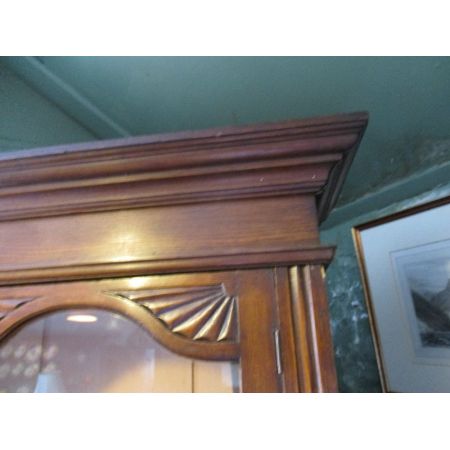 Antiker viktorianischer Eichen Bücherschrank britisch ca 1890