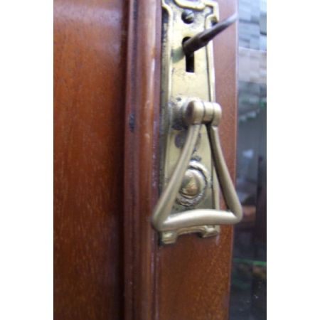 Edwardianisches britisches Mahagoni Bücherregal antik ca 1890