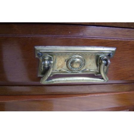 Edwardianisches britisches Mahagoni Bücherregal antik ca 1890