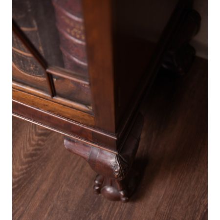 Edwardianischer antiker Mahagoni Bücherschrank englisch ca 1890