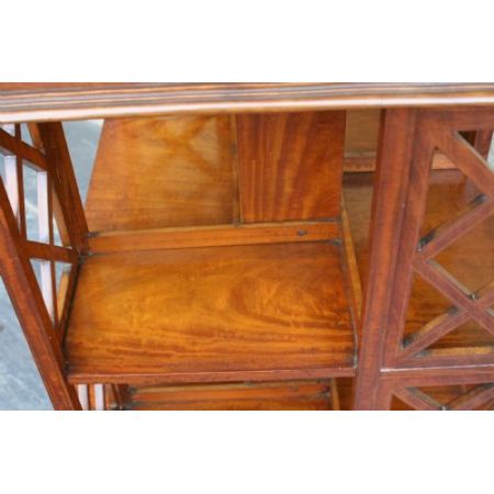 Edwardianisches antikes Satinwood Revolving Bookcase britisch ca 1890