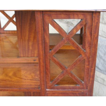 Edwardianisches antikes Satinwood Revolving Bookcase britisch ca 1890