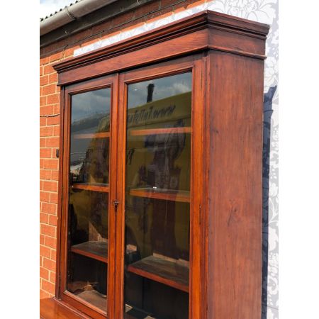 Antikes viktorianisches Bücherregal Nussbaum britisch ca 1860