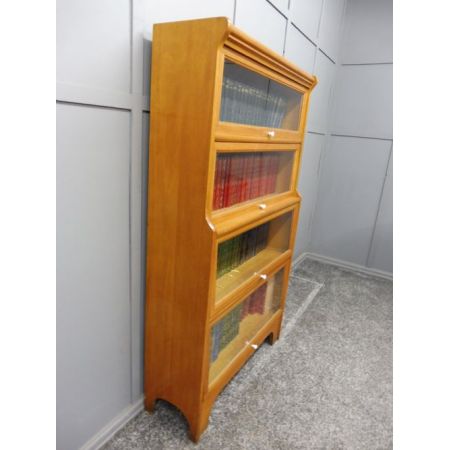 Englisches antikes Bücherregal Globe Wernicke Satinwood ca 1920