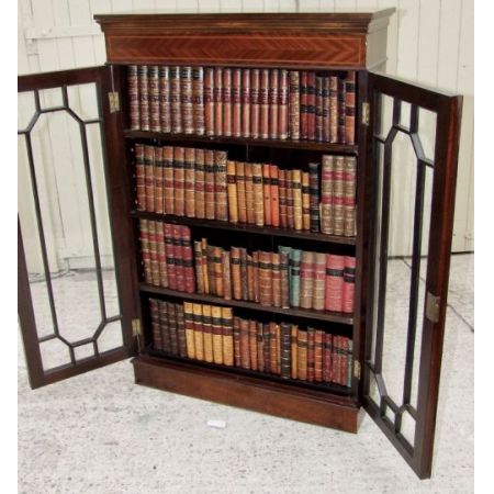 Antikes edwardianisches Mahagoni Bücherregal britisch ca 1910